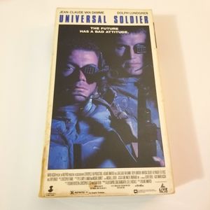Universal Soldier VHS Action Film Movie 90's Retro Vintage Entertainment Tape
